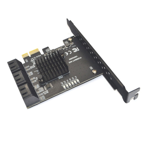 PCIE 1X To 6 Port SATA 3.0 Adapter Expansion Card ASMedia ASM1166 Converter - HoMEdemic™ 