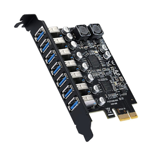 PCE7USB-R05  PCI-E To USB 3.2 GEN1 7-Port 19PIN Expansion Card Super Speed 5Gbps - HoMEdemic™ 