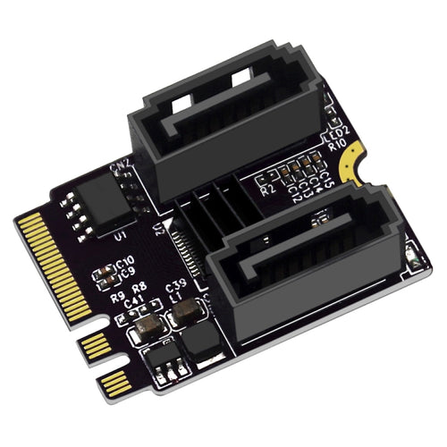 M2 to SATA3.0 Adapter Card PCI-E3.0 Card KEY A+E WiFi M.2 to SATA JMB582 Chip(Black) - HoMEdemic™ 