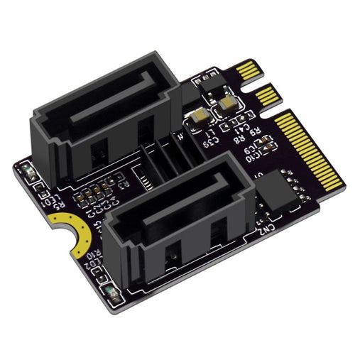 M2 to SATA3.0 Adapter Card PCI-E3.0 Card KEY A+E WiFi M.2 to SATA JMB582 Chip(Black) - HoMEdemic™ 