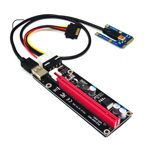 PCE164P-N03 VER006C Mini PCI-E 1X To 16X Riser For Laptop External Image Card, Spec: Blackboard 4pin - HoMEdemic™ 