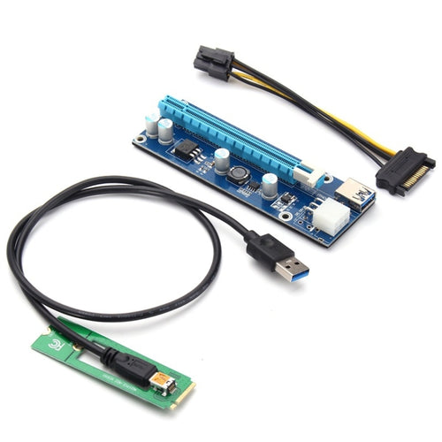 PCE164P-N03 VER006C Mini PCI-E 1X To 16X Riser For Laptop External Image Card, Spec: M2 To 6pin - HoMEdemic™ 