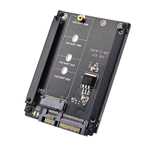 ENCNF2S-N01 NGFF To SATA3 Transfer Card M.2 KEY B-M SSD To 6Gbps Interface Conversion Adapter With Baffle - HoMEdemic™ 