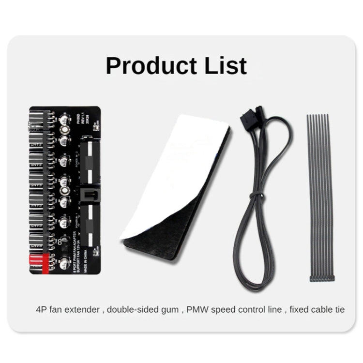 PWM Fan Hub Computer CPU Fan Extender(Big 4Pin Interface) - HoMEdemic™ 
