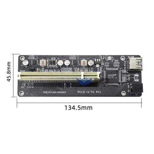 PCI-E 1X To Single PCI With baffle Riser Card Extend Adapter Add Expansion Card For PC Computer - HoMEdemic™ 