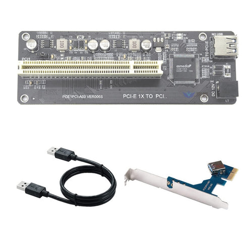 PCI-E 1X To Single PCI With baffle Riser Card Extend Adapter Add Expansion Card For PC Computer - HoMEdemic™ 