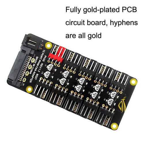 PWM Fan Hub Desktop Computer CPU Fan Expander Supports 3Pin&4Pin(Black) - HoMEdemic™ 