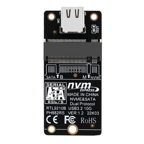 M.2 NVME Hard Disk Box Transfer Card RTL9210B Chip Type-C / USB-C USB3.1 Gen2 10Gbps(Black) - HoMEdemic™ 