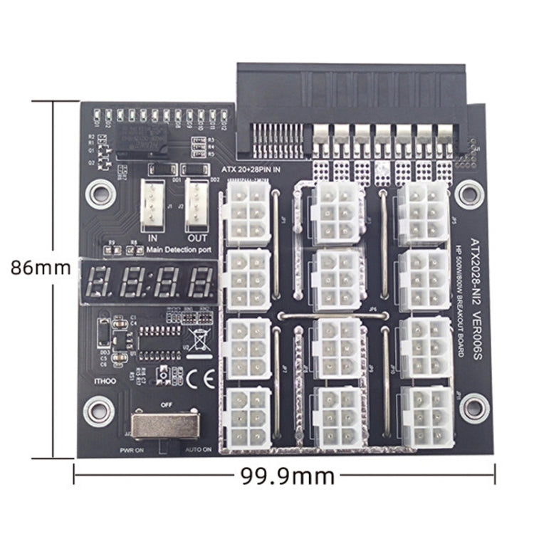 2200W To 6P Graphics Card Power Board For HP Server Power Supply(Black) - HoMEdemic™ 