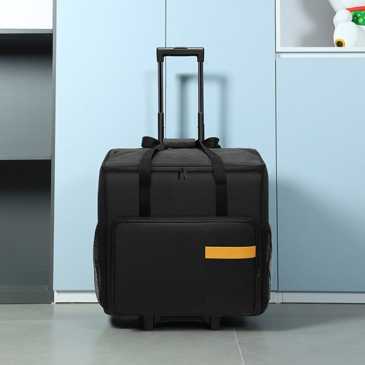 BUBM Computer Host Detachable Trolley Shockproof Waterproof Storage Bag With Wheels, Size: 27 inch(Black) - HoMEdemic™ 