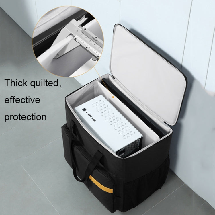 BUBM Computer Host Detachable Trolley Shockproof Waterproof Storage Bag With Wheels, Size: 27 inch(Black) - HoMEdemic™ 