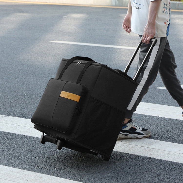 BUBM Computer Host Detachable Trolley Shockproof Waterproof Storage Bag With Wheels, Size: 27 inch(Black) - HoMEdemic™ 