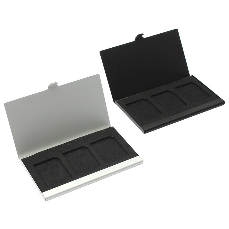 3SD Aluminum Alloy Memory Card Case Card Box Holders(Black) - HoMEdemic™ 