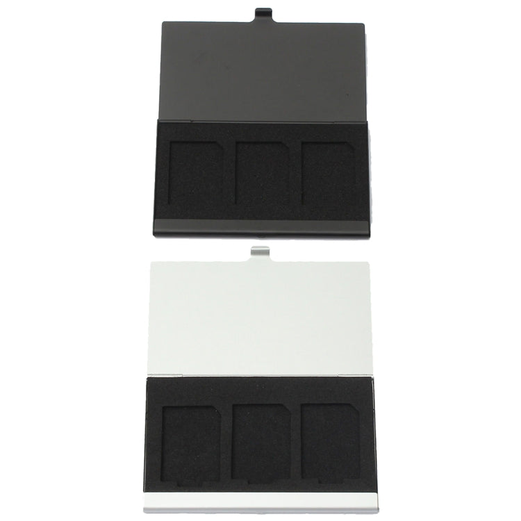 3SD Aluminum Alloy Memory Card Case Card Box Holders(Black) - HoMEdemic™ 