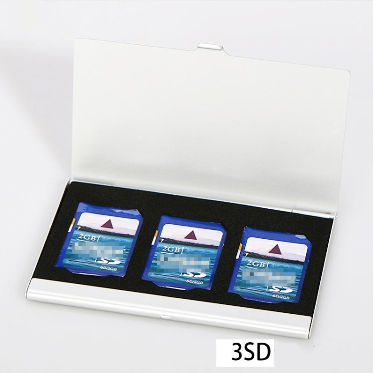 3SD Aluminum Alloy Memory Card Case Card Box Holders(Black) - HoMEdemic™ 