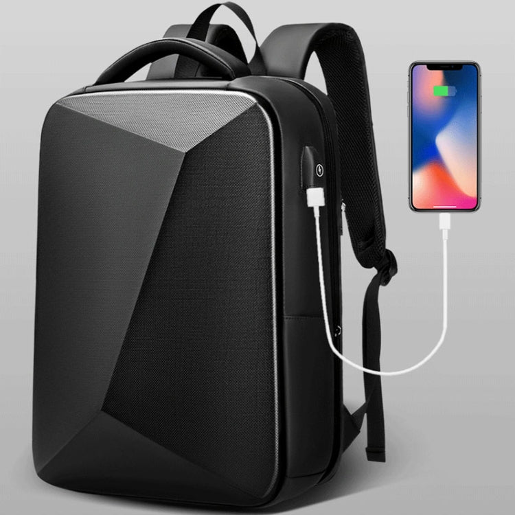 EVA Hard Shell Expandable Laptop Backpack with USB Port Multifunctional Business Travel Backpack(Black) - HoMEdemic™ 