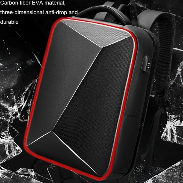 EVA Hard Shell Expandable Laptop Backpack with USB Port Multifunctional Business Travel Backpack(Black) - HoMEdemic™ 