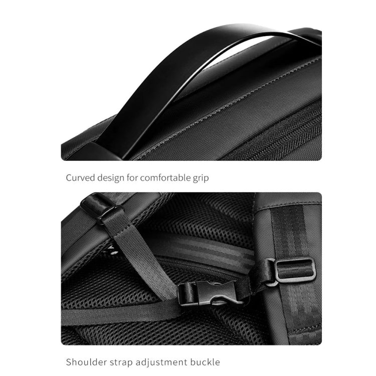 Business Large Capacity Travel Bag Multifunctional Waterproof Laptop Backpack With USB Port(Light Grey) - HoMEdemic™ 
