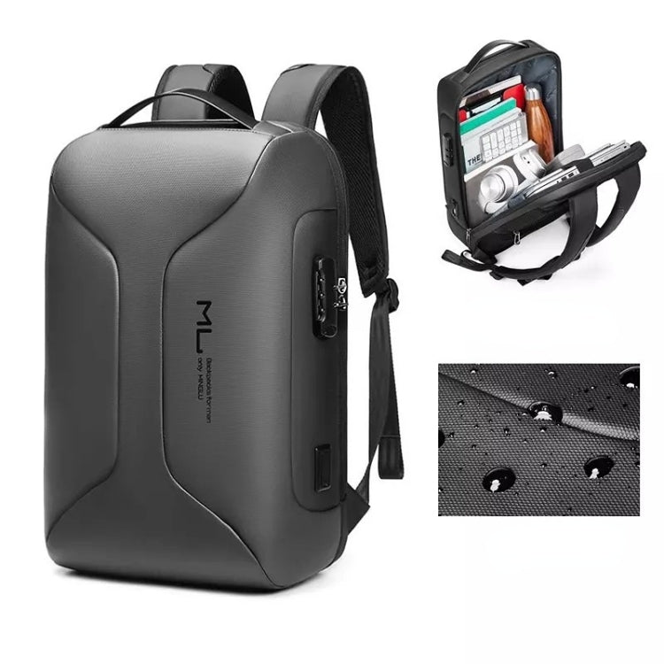 Business Large Capacity Travel Bag Multifunctional Waterproof Laptop Backpack With USB Port(Light Grey) - HoMEdemic™ 