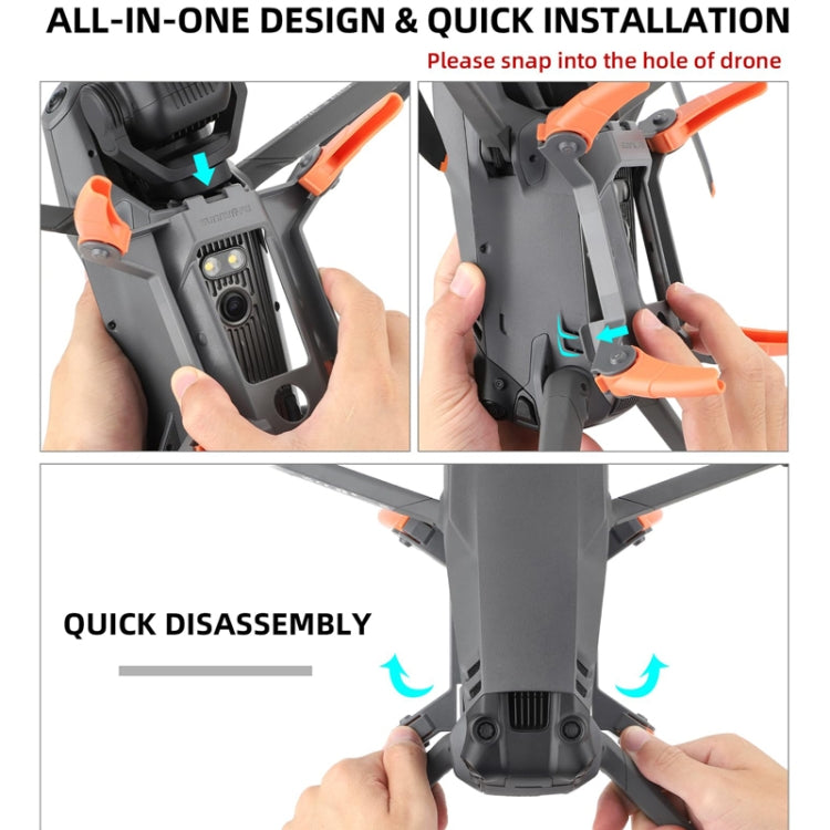 Sunnylife M3P-LG582 For DJI Mavic 3 Pro Folding Increases Tripod Protection Support Spider Landing Rack(Grey) - HoMEdemic™ 