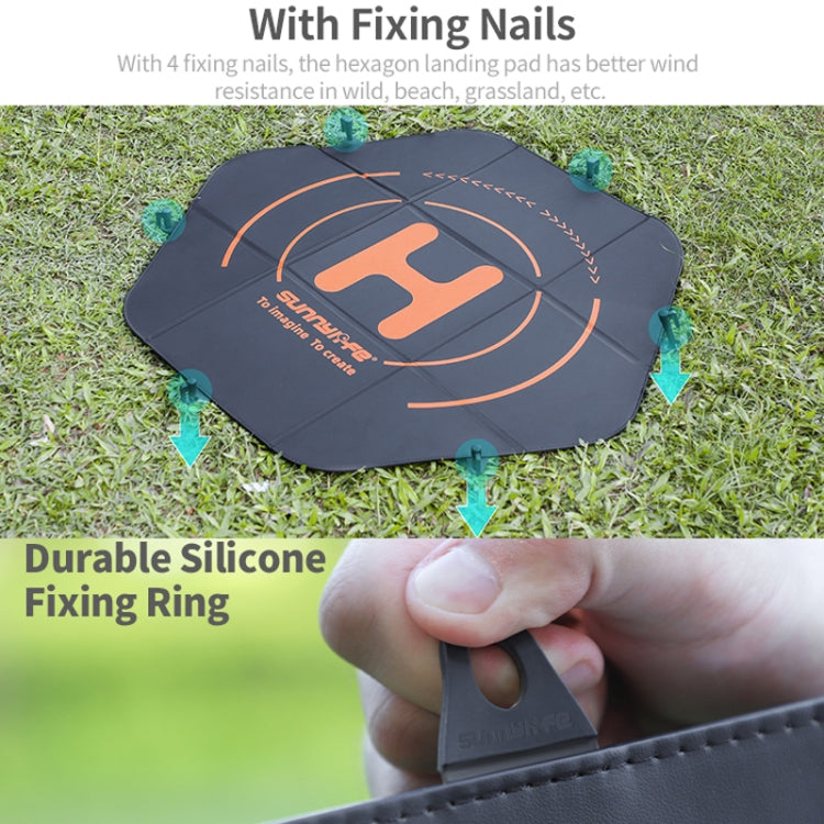 Sunnylife TJP11 80cm Hexagonal Double-sided Folding With Ground Spikes Drone Universal Apron - HoMEdemic™ 