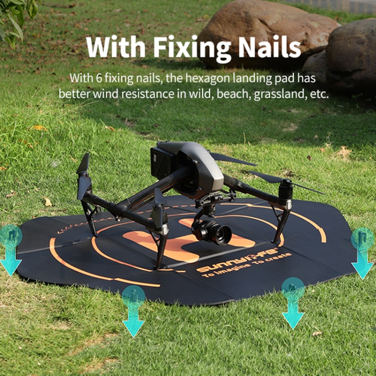 Sunnylife TJP10 110cm Hexagonal Double-Sided Folding With Ground Spikes Drone Universal Apron - HoMEdemic™ 
