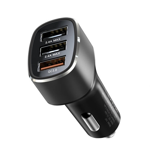 Yesido Y46 42W 3 USB Port Car Fast Charger(Black) - HoMEdemic™ 