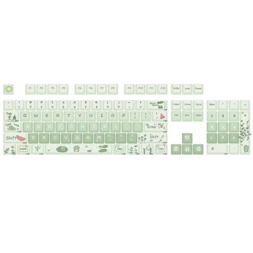 148 Keys MDA Height 5-sided Heat Rise PBT Mechanical Keyboard Keycaps(Green) - HoMEdemic™ 