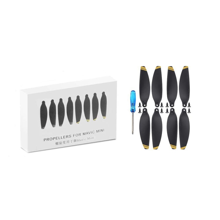 For DJI Mavic Mini 4726F Wing Propeller Blade Drone Accessories, Spec: 2pairs Golden Edge - HoMEdemic™ 