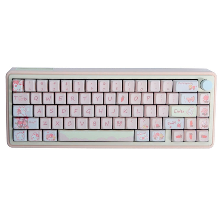 Bluetooth Wireless 3-mode RGB Backlit Gaming Mechanical Keyboard Aluminum Alloy Kit + Keycap(Pink) - HoMEdemic™ 