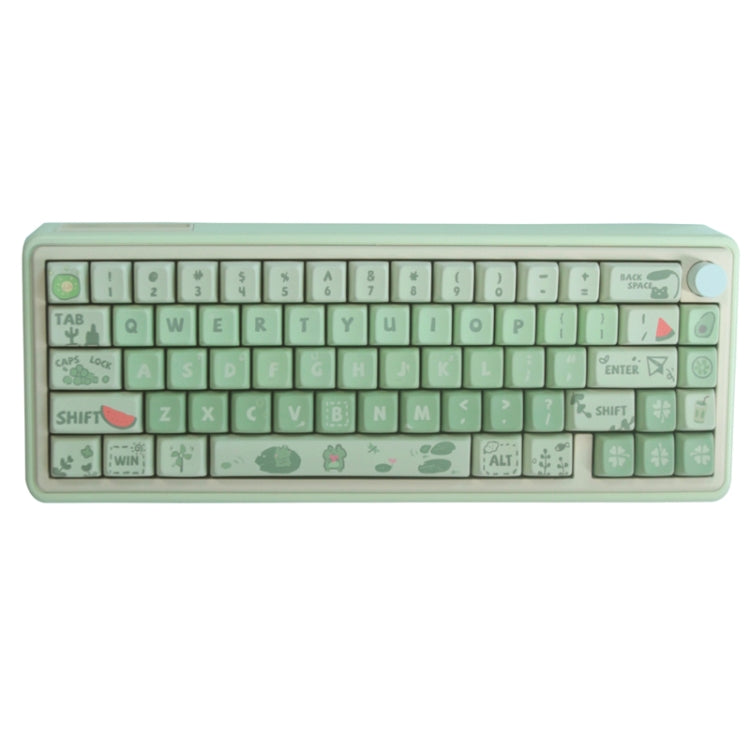 Bluetooth Wireless 3-mode RGB Backlit Gaming Mechanical Keyboard Aluminum Alloy Kit + Keycap(Light Green) - HoMEdemic™ 