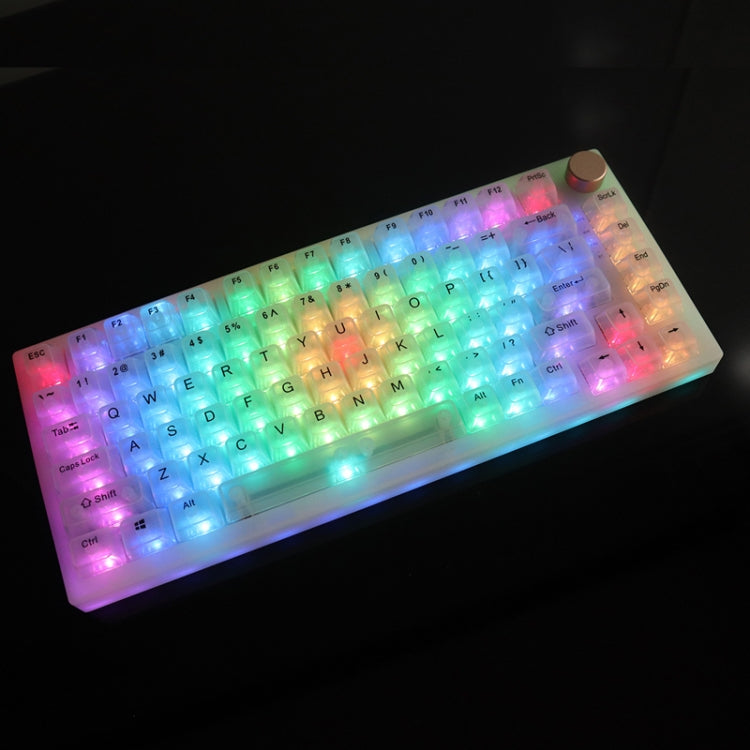 82 Keys Bluetooth Wireless 3-mode RGB Hot-plug Customized Mechanical Keyboard Kit + Keycap(White) - HoMEdemic™ 