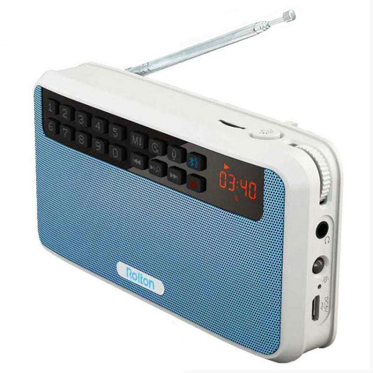 Rolton E500 Bluetooth Speaker 2.1-Channel Built-In Microphone Supports FM Radio(Blue) - HoMEdemic™ 