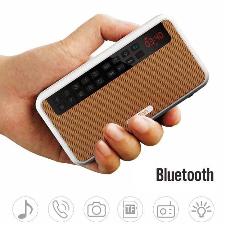 Rolton E500 Bluetooth Speaker 2.1-Channel Built-In Microphone Supports FM Radio(Blue) - HoMEdemic™ 