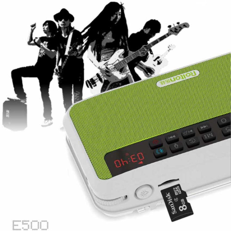 Rolton E500 Bluetooth Speaker 2.1-Channel Built-In Microphone Supports FM Radio(Blue) - HoMEdemic™ 