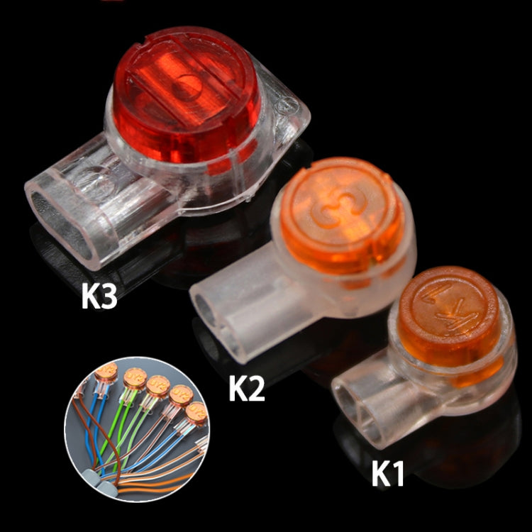 K1 100pcs /Pack Network Cable Telephone Line Connector Moisture-Proof Waterproof Wiring Terminals - HoMEdemic™ 