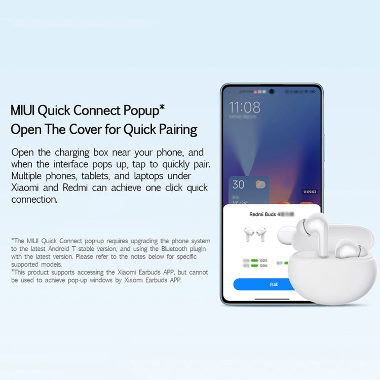 Original Xiaomi Redmi Buds 4 Vitality Edition Waterproof Wireless Bluetooth Calling Noise Reduction Earphone(White) - HoMEdemic™ 
