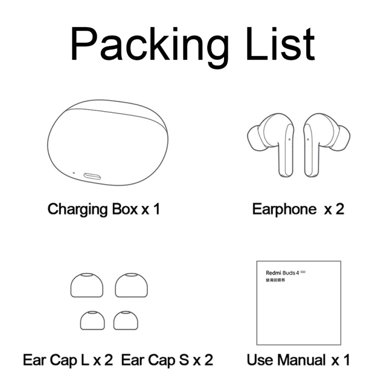 Original Xiaomi Redmi Buds 4 Vitality Edition Waterproof Wireless Bluetooth Calling Noise Reduction Earphone(White) - HoMEdemic™ 