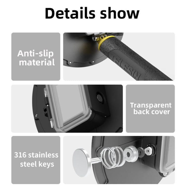 TELESIN 30M Waterproof Case Housing For GoPro Hero11 Black / HERO10 Black / HERO9 Black - HoMEdemic™ 