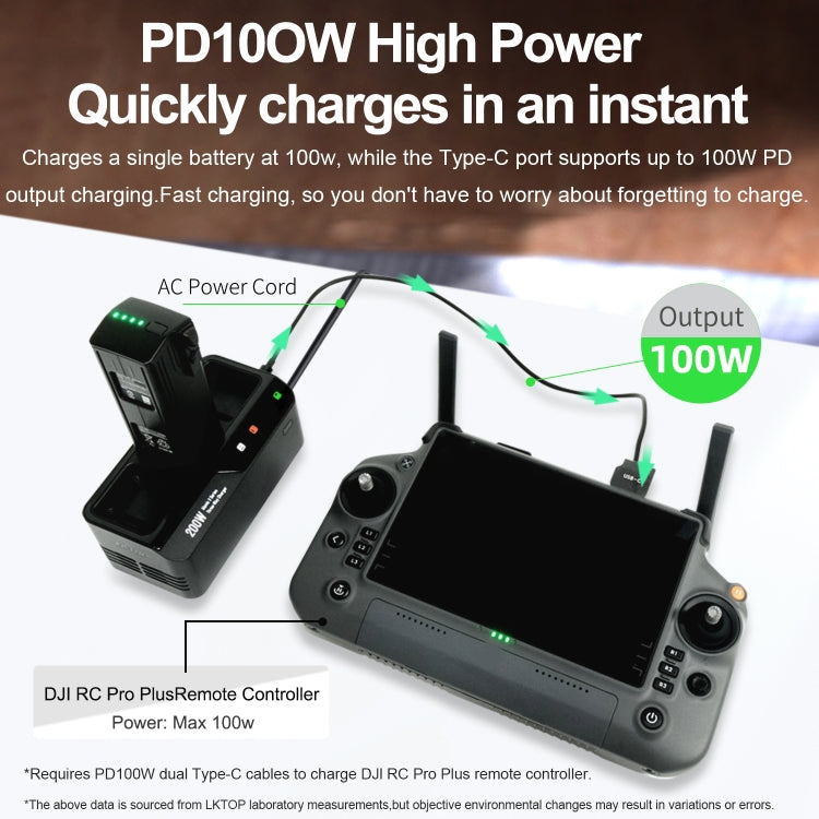 For DJI Mavic 3 Series LKTOP 200W 3-Channel Battery Charger US Plug - HoMEdemic™ 