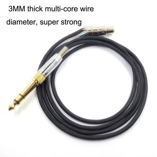 1.2m For K240 / K141 / K271 / K702 / Q701 / K712 Headphone Cable Mini Cartoon Head Upgrade Line(Black) - HoMEdemic™ 