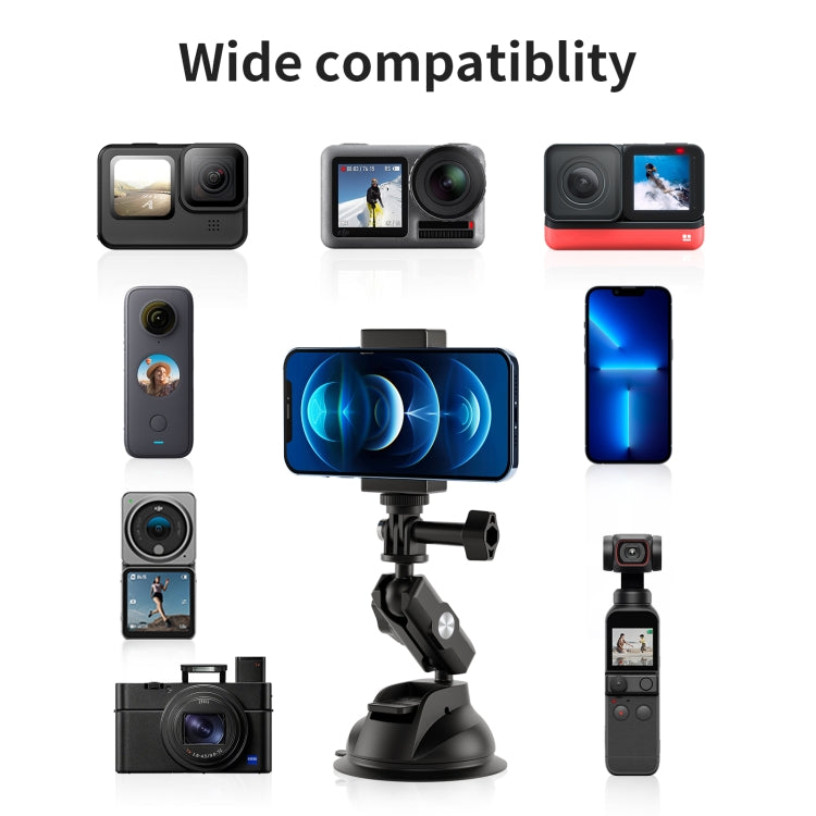 TELESIN Car Action Camera Holder Suction Cup 360 Degree Adjustable - HoMEdemic™ 