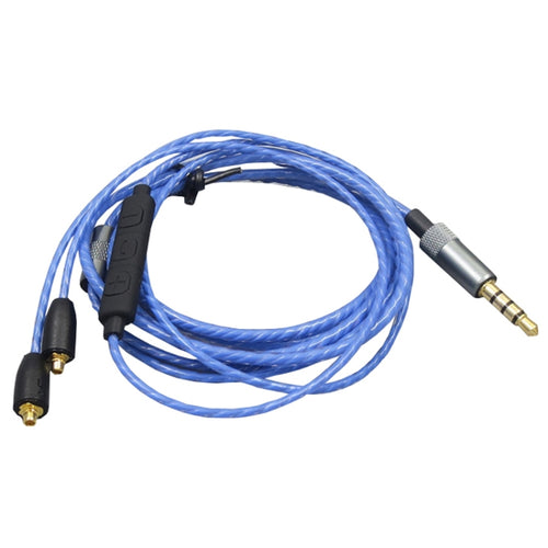 1.2m For Shure MMCX / SE215 / SE535 / SE846 / UE900 Volume Adjustment Headphone Cable(Blue) - HoMEdemic™ 