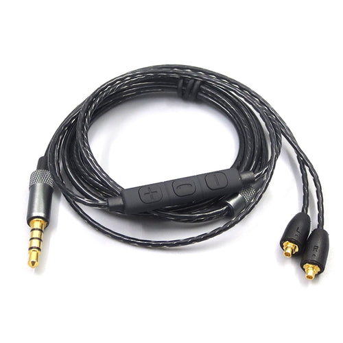 1.2m For Shure MMCX / SE215 / SE535 / SE846 / UE900 Volume Adjustment Headphone Cable(Black) - HoMEdemic™ 