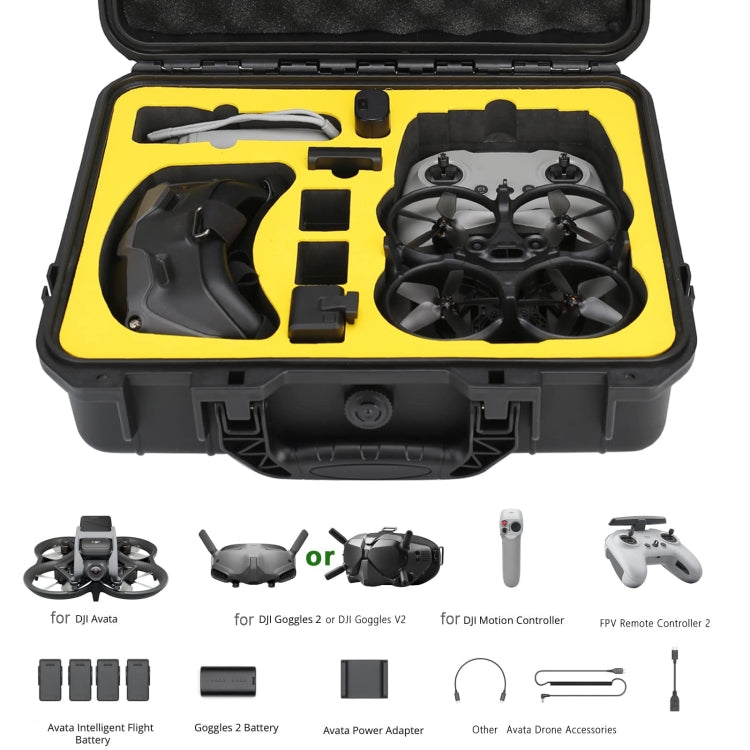 For DJI  Avata Storage Bag Portable Protective Case  Compatible FPV Controller 2 Black - HoMEdemic™ 