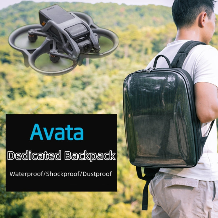 For DJI AVATA Storage Bag Hard Shell Waterproof Shoulder Bag Backpack(Black EVA Lining) - HoMEdemic™ 