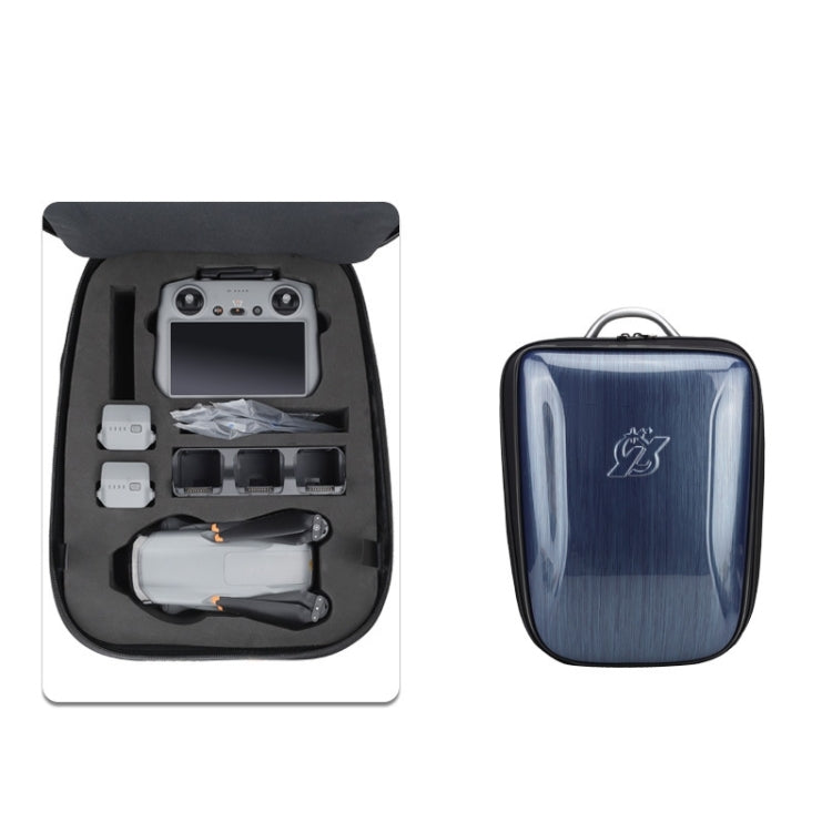 For DJI AIR 3 Hard Shell Storage Bag Portable Protective Backpack(Blue) - HoMEdemic™ 