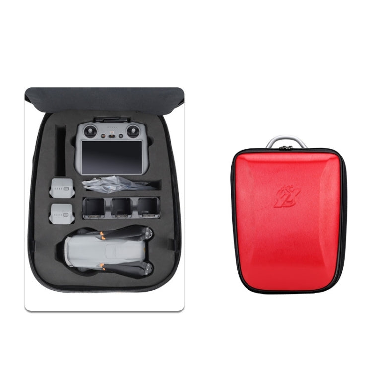 For DJI AIR 3 Hard Shell Storage Bag Portable Protective Backpack(Red) - HoMEdemic™ 