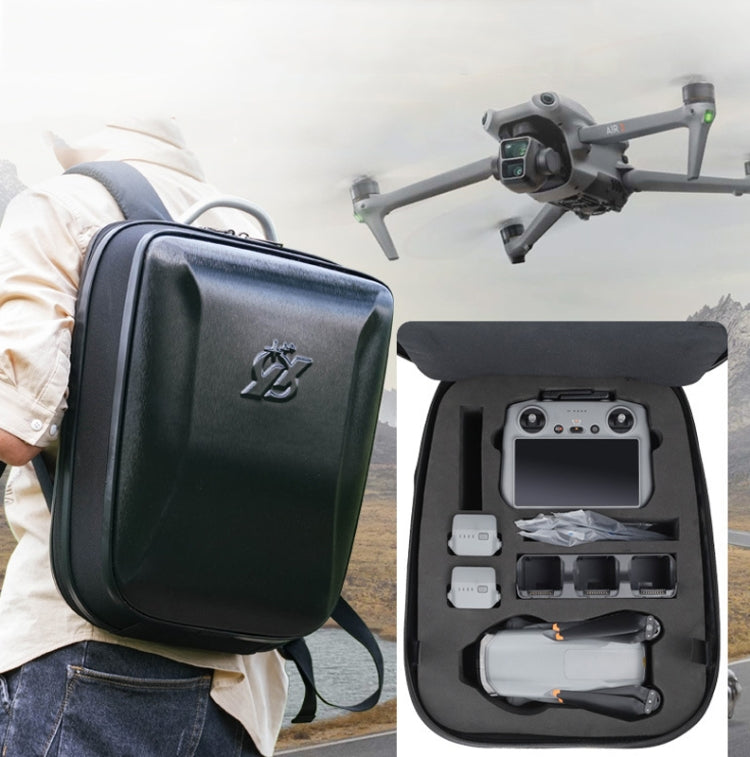 For DJI AIR 3 Hard Shell Storage Bag Portable Protective Backpack(Red) - HoMEdemic™ 