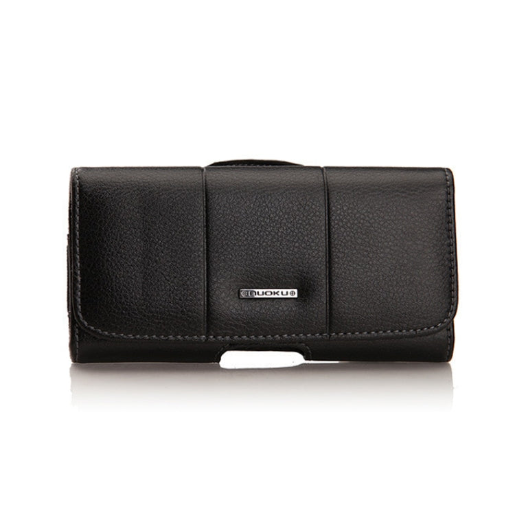 Nuoku Magnetic Flaps Leather Belt Case For Smart Phones, Size: 17.3 x 8 x 2.5cm  6.7 Inch(Black) - HoMEdemic™ 